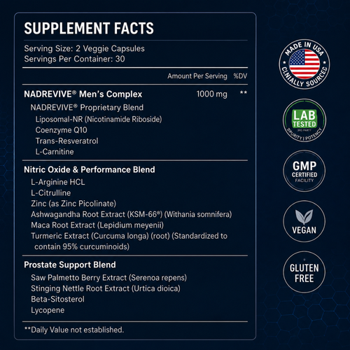Liposomal NAD+ for Men